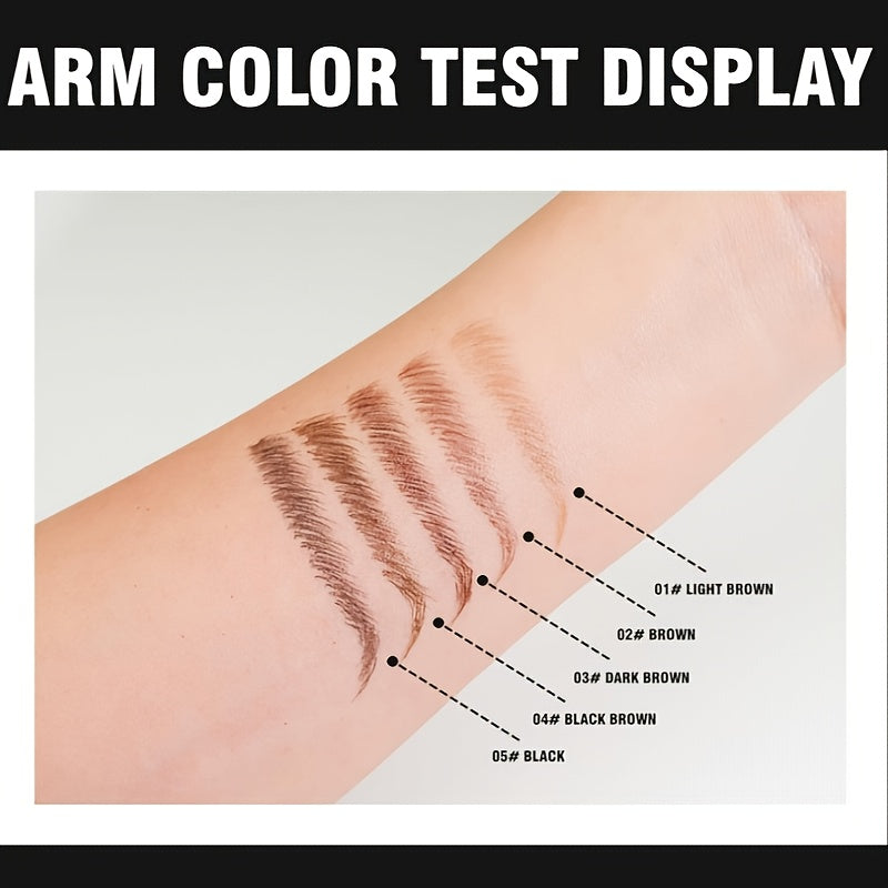 2-in-1 Waterproof Eyebrow Pencil,Waterproof Natural Eye Brow Pencils for Women, Non Dry Out and Last All Day