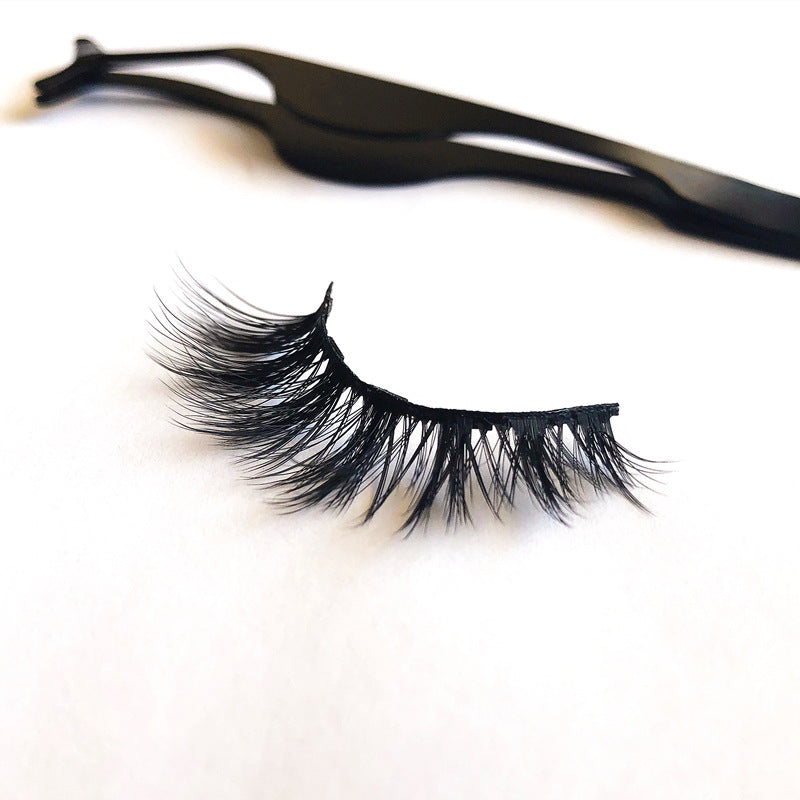 FCJ 25mm Pairs of False Eyelashes with Magnets Soft Natural 3D Silk and Mink Synthetic Lashes Fashionable Magnetic Eyelashes