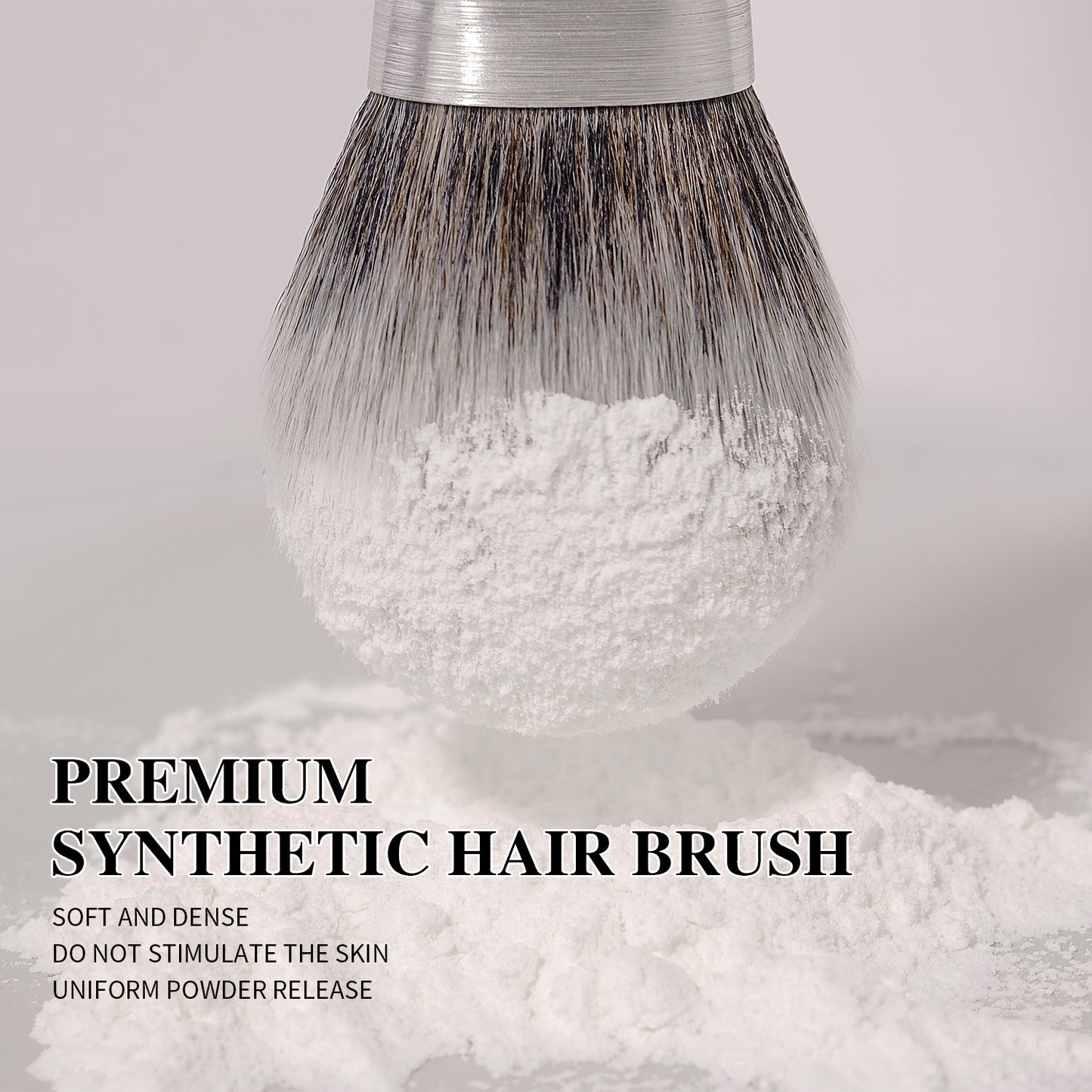 BEILI 10pcs Professional Wholesale Rose Silver Tube Synthetic Hair Vegan Luxury Makeup Brushes Set Contour Blush Brush Set