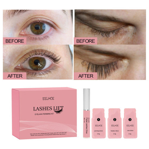 EELHOE Lash Lift  Natural Beauty Slim Thick Curl Mild Non-Smudding Eyelash Set