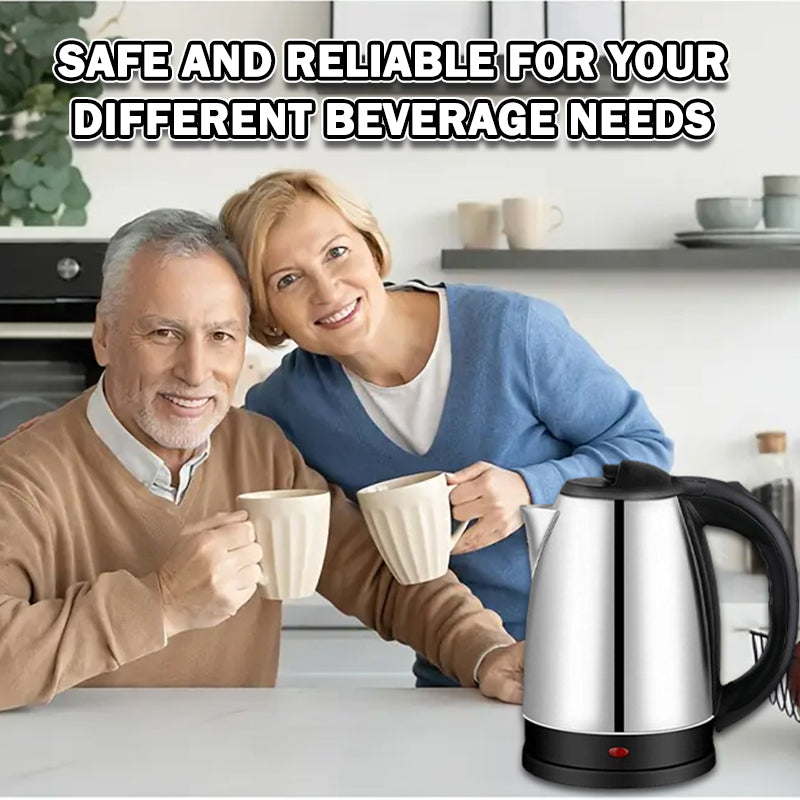 1.8L 304 Stainless Steel Electric Kettle Fast Boil with 1500W Power for Home Kitchen Travel Hotel Office Use Discounted