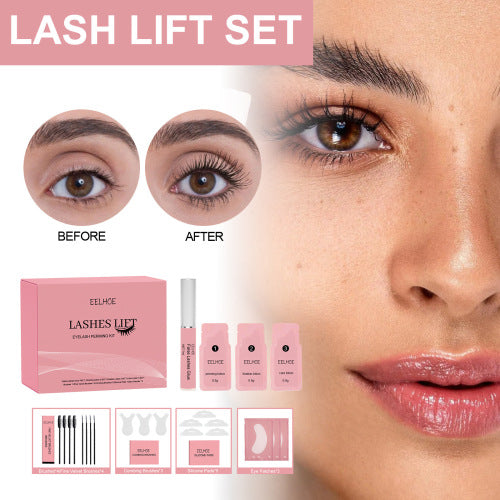 EELHOE Lash Lift  Natural Beauty Slim Thick Curl Mild Non-Smudding Eyelash Set