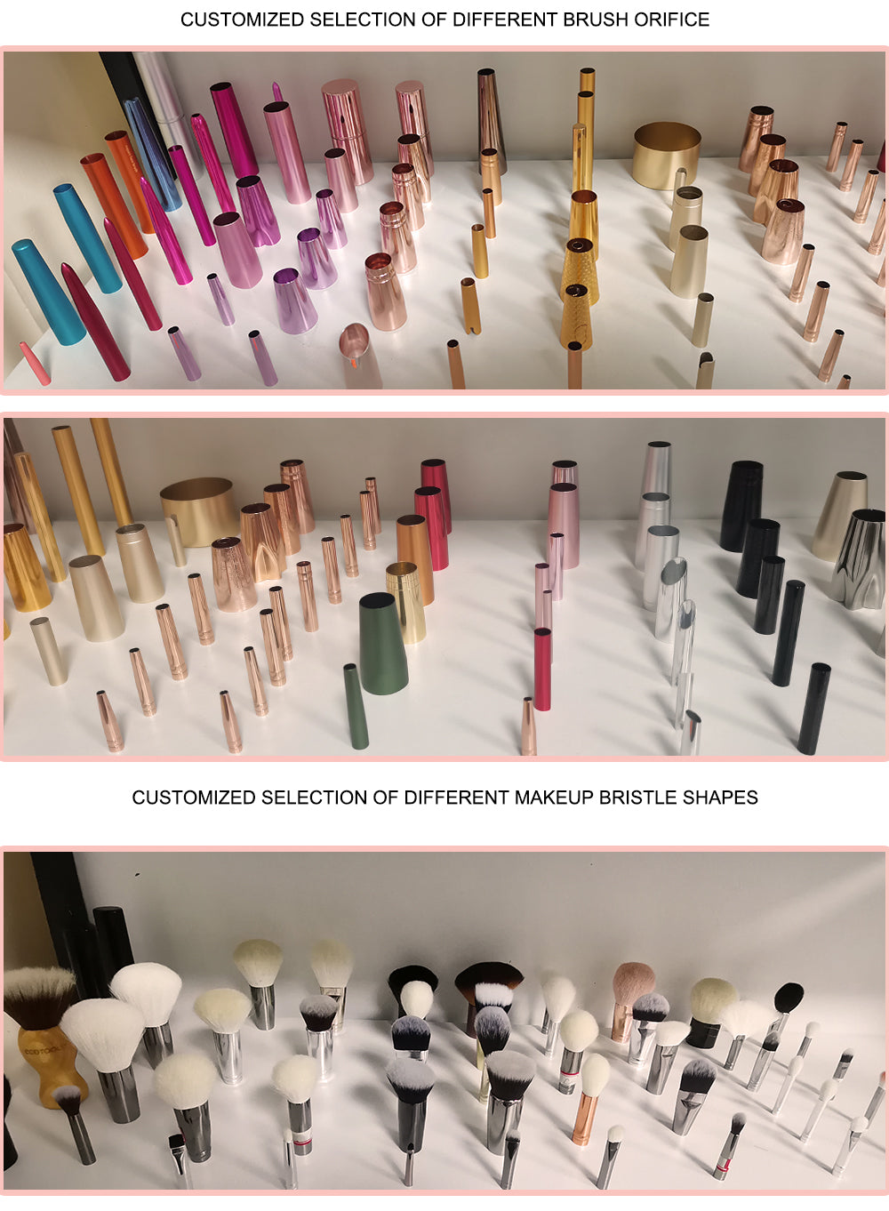 BEILI 10pcs Professional Wholesale Rose Silver Tube Synthetic Hair Vegan Luxury Makeup Brushes Set Contour Blush Brush Set
