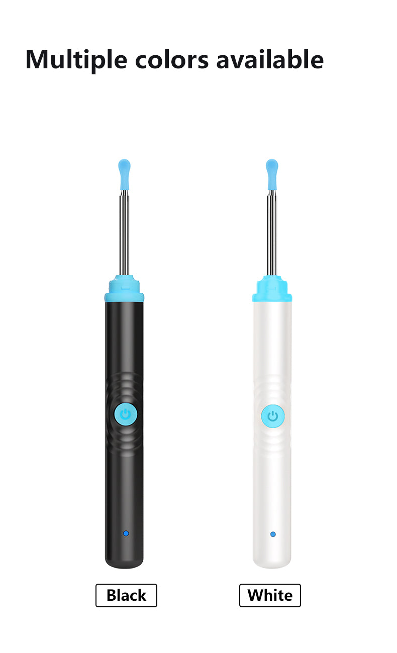 Smart Visual Ear Spoons Endoscope Tweezers Cleaner with Camera Otoscope Health Care Ear Cleaner 1296P Ultra HD Earwax Removal