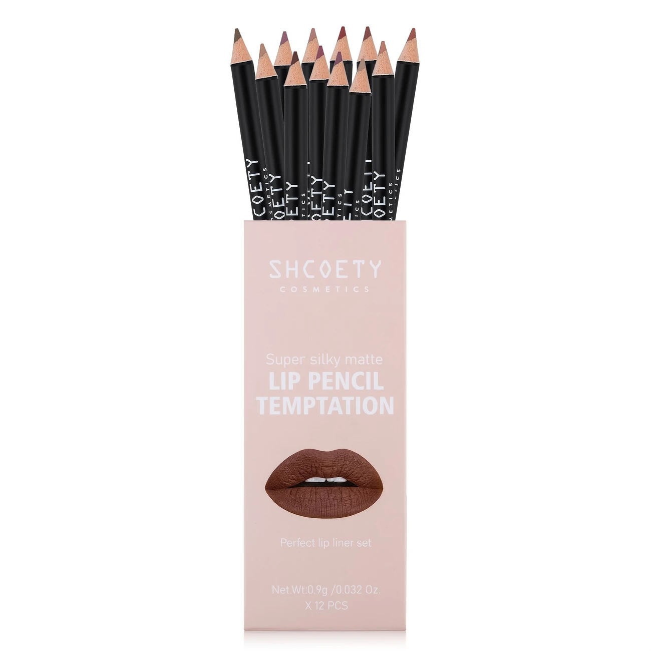 Private Label 12colors Smooth Lip Liner Waterproof Long Lasting Vegan Cruelty-free Non Stick Cup Easy to Colored Lipliner Makeup