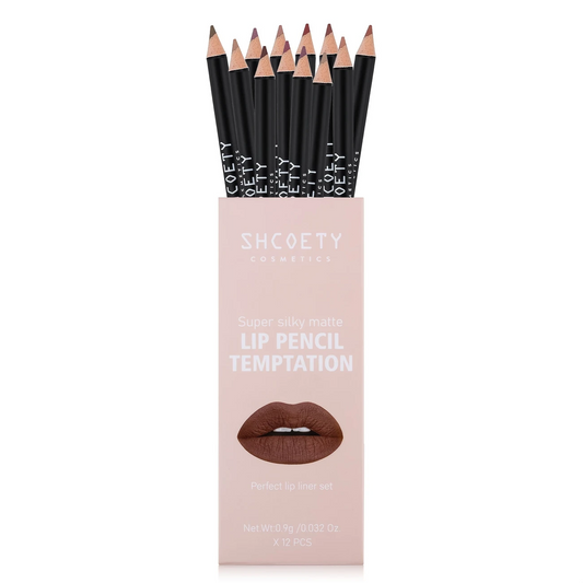 Private Label 12colors Smooth Lip Liner Waterproof Long Lasting Vegan Cruelty-free Non Stick Cup Easy to Colored Lipliner Makeup