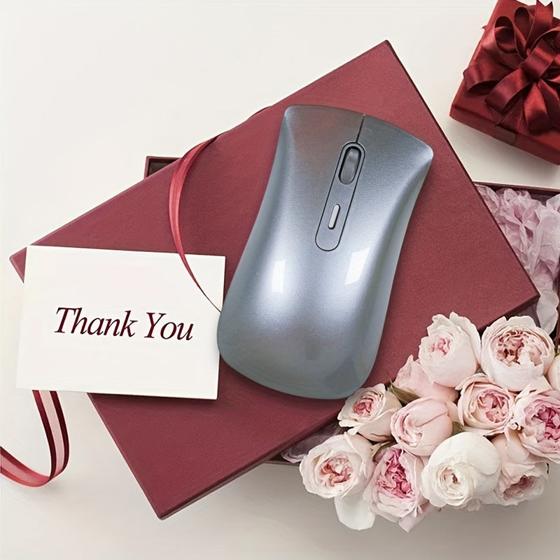 Overseas Warehouse Spot Mouse Silver Slim Mouse for Office Suitable for Desktop Laptop