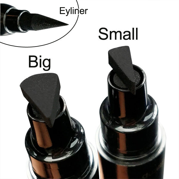 FCJ Double-Headed Wing Seal Liquid Eyeliner Pen Waterproof Pencil Form Eyeliner Stamp for Eyes