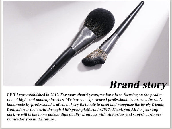BEILI 10pcs Professional Wholesale Rose Silver Tube Synthetic Hair Vegan Luxury Makeup Brushes Set Contour Blush Brush Set