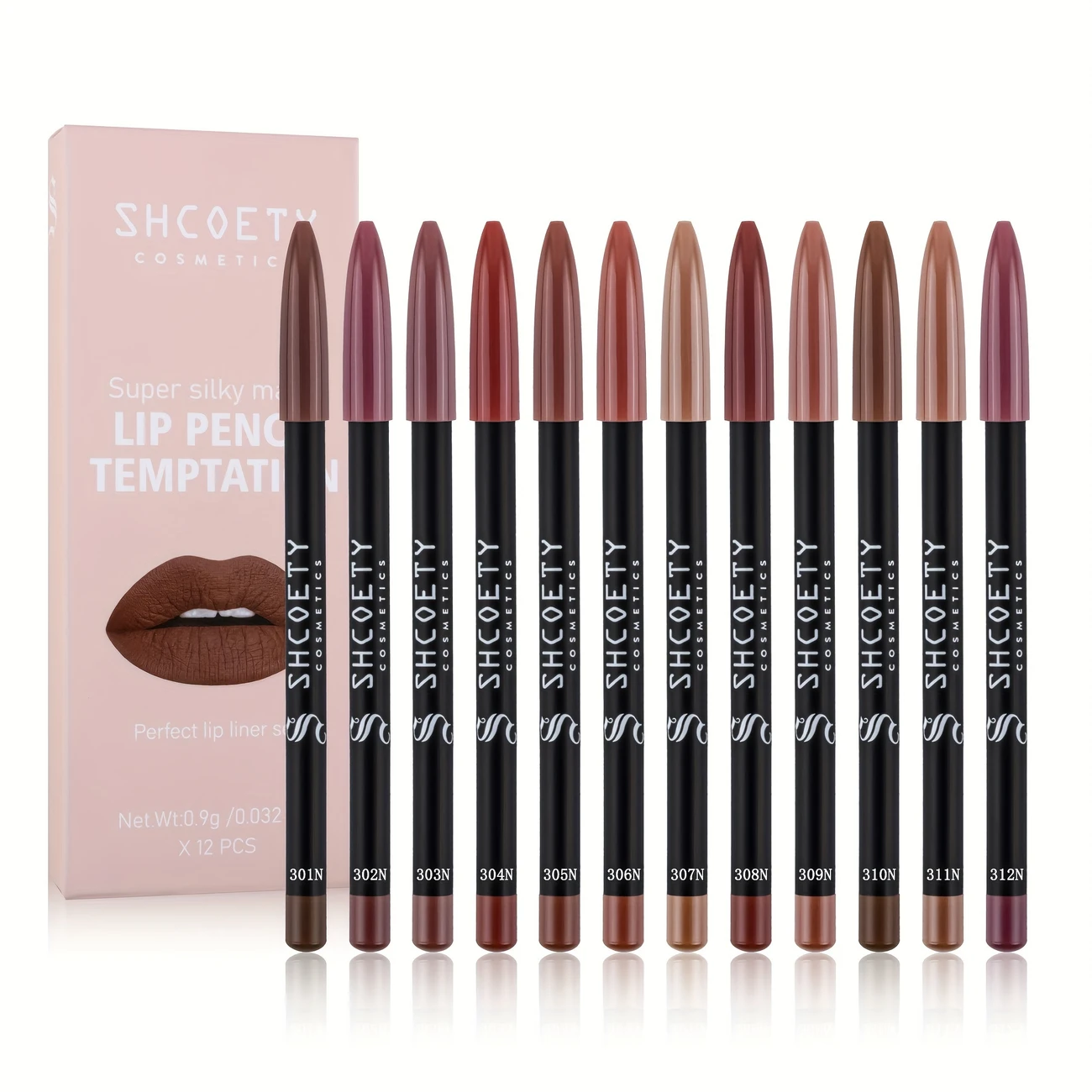 Private Label 12colors Smooth Lip Liner Waterproof Long Lasting Vegan Cruelty-free Non Stick Cup Easy to Colored Lipliner Makeup