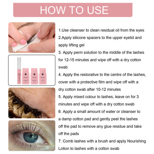 EELHOE Lash Lift  Natural Beauty Slim Thick Curl Mild Non-Smudding Eyelash Set