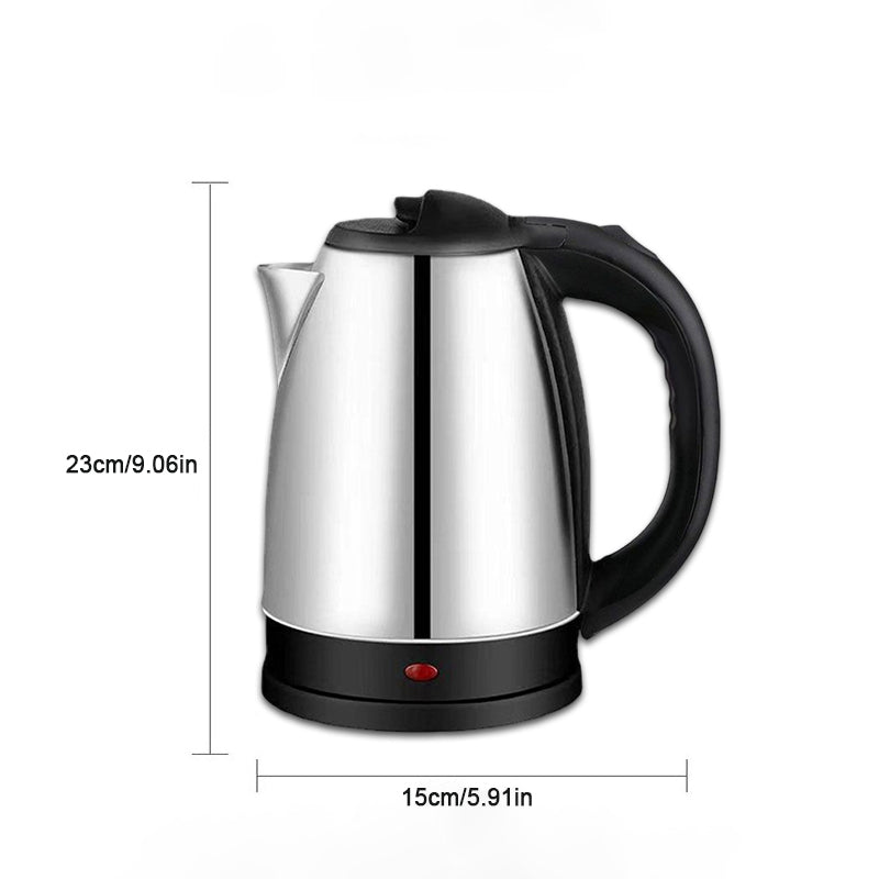 1.8L 304 Stainless Steel Electric Kettle Fast Boil with 1500W Power for Home Kitchen Travel Hotel Office Use Discounted