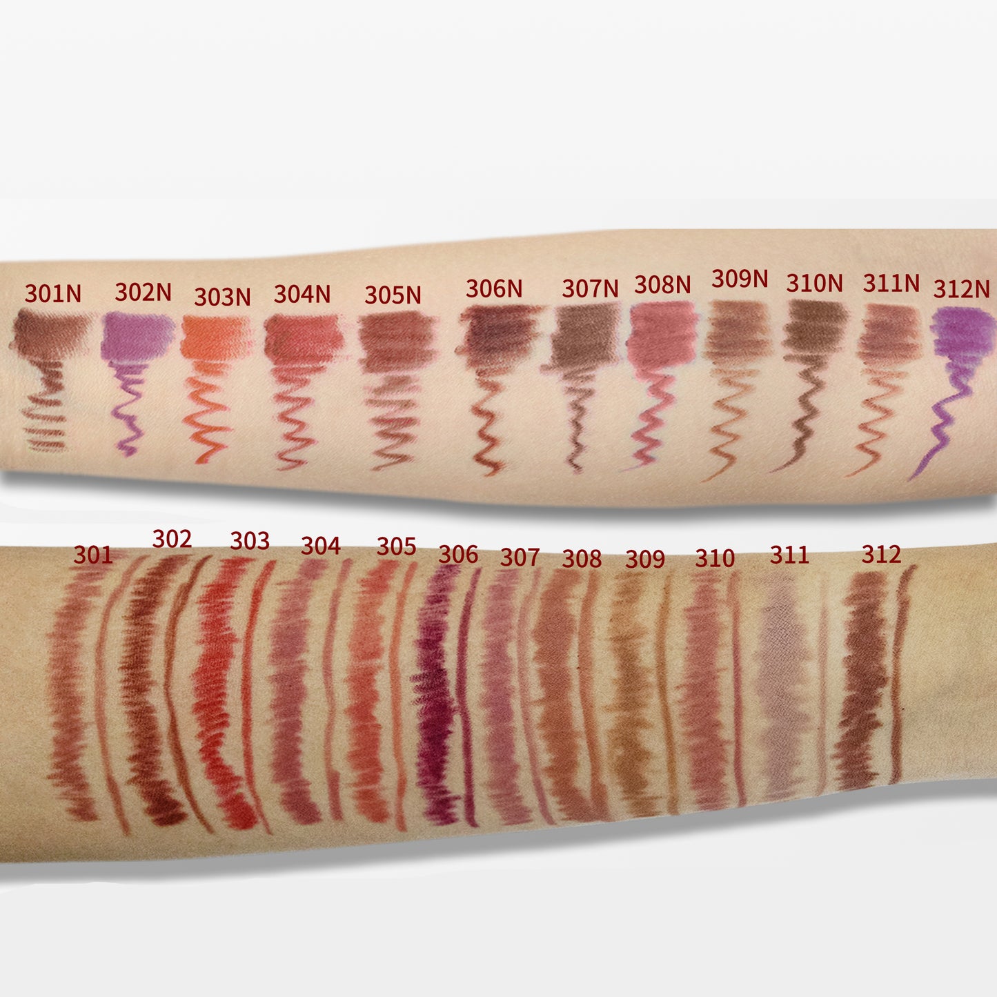 Private Label 12colors Smooth Lip Liner Waterproof Long Lasting Vegan Cruelty-free Non Stick Cup Easy to Colored Lipliner Makeup