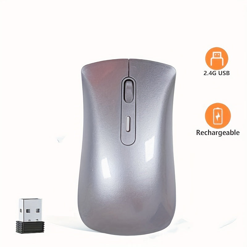 Overseas Warehouse Spot Mouse Silver Slim Mouse for Office Suitable for Desktop Laptop