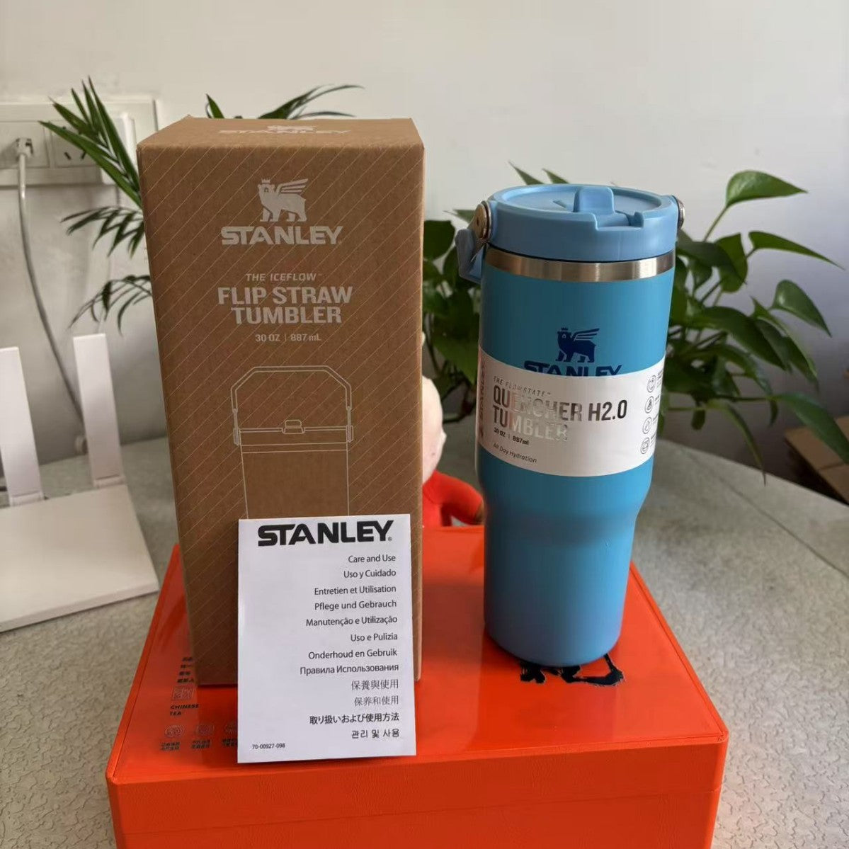 Stanley IceFlow 2.0 Flip Straw Tumbler with Handle 30 oz | Twist On Lid and Flip Up Straw | Leak Resistant Water Bottle | Insulated Stainless Steel | BPA-Free | Black 2.0