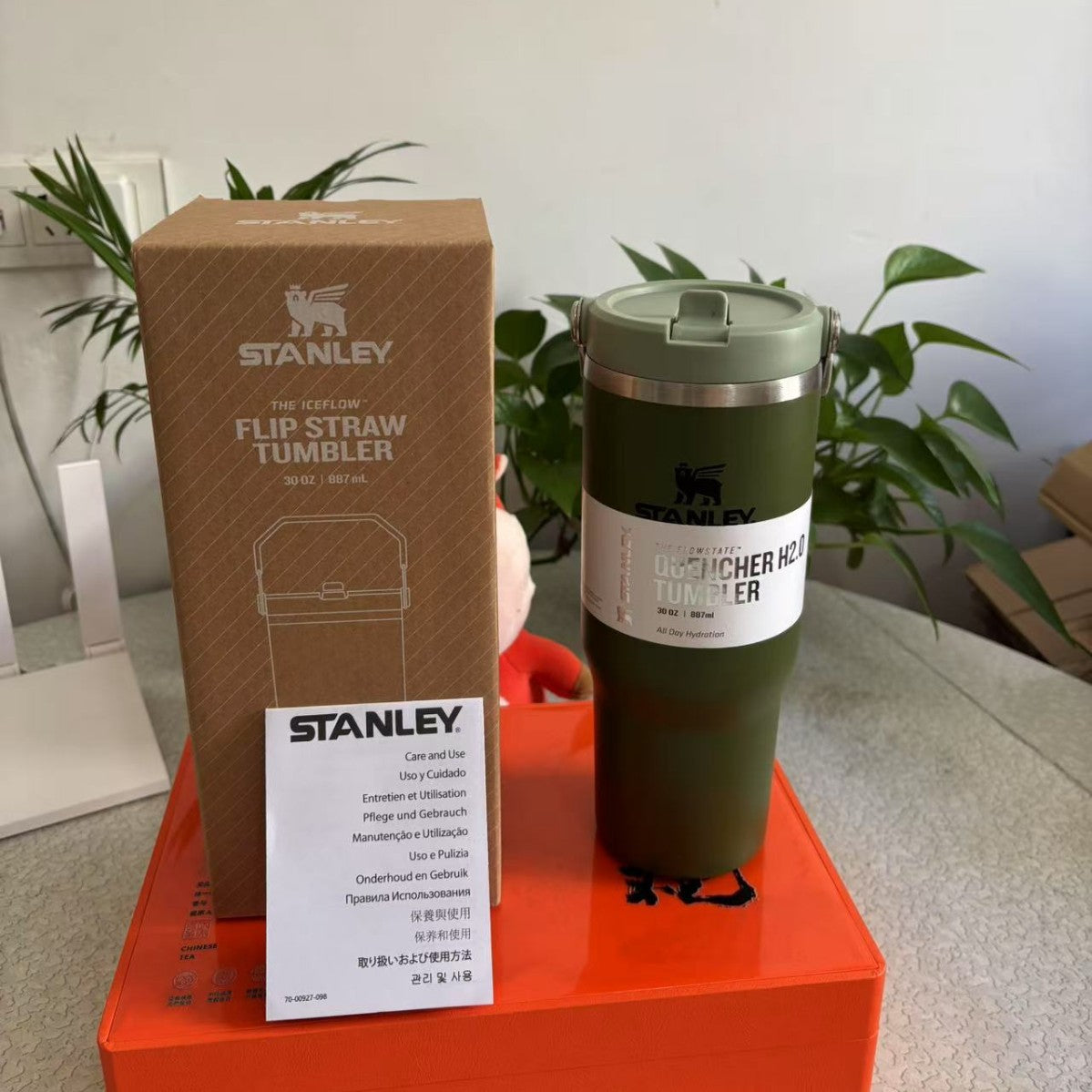 Stanley IceFlow 2.0 Flip Straw Tumbler with Handle 30 oz | Twist On Lid and Flip Up Straw | Leak Resistant Water Bottle | Insulated Stainless Steel | BPA-Free | Black 2.0