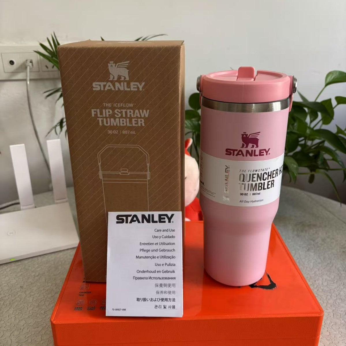 Stanley IceFlow 2.0 Flip Straw Tumbler with Handle 30 oz | Twist On Lid and Flip Up Straw | Leak Resistant Water Bottle | Insulated Stainless Steel | BPA-Free | Black 2.0