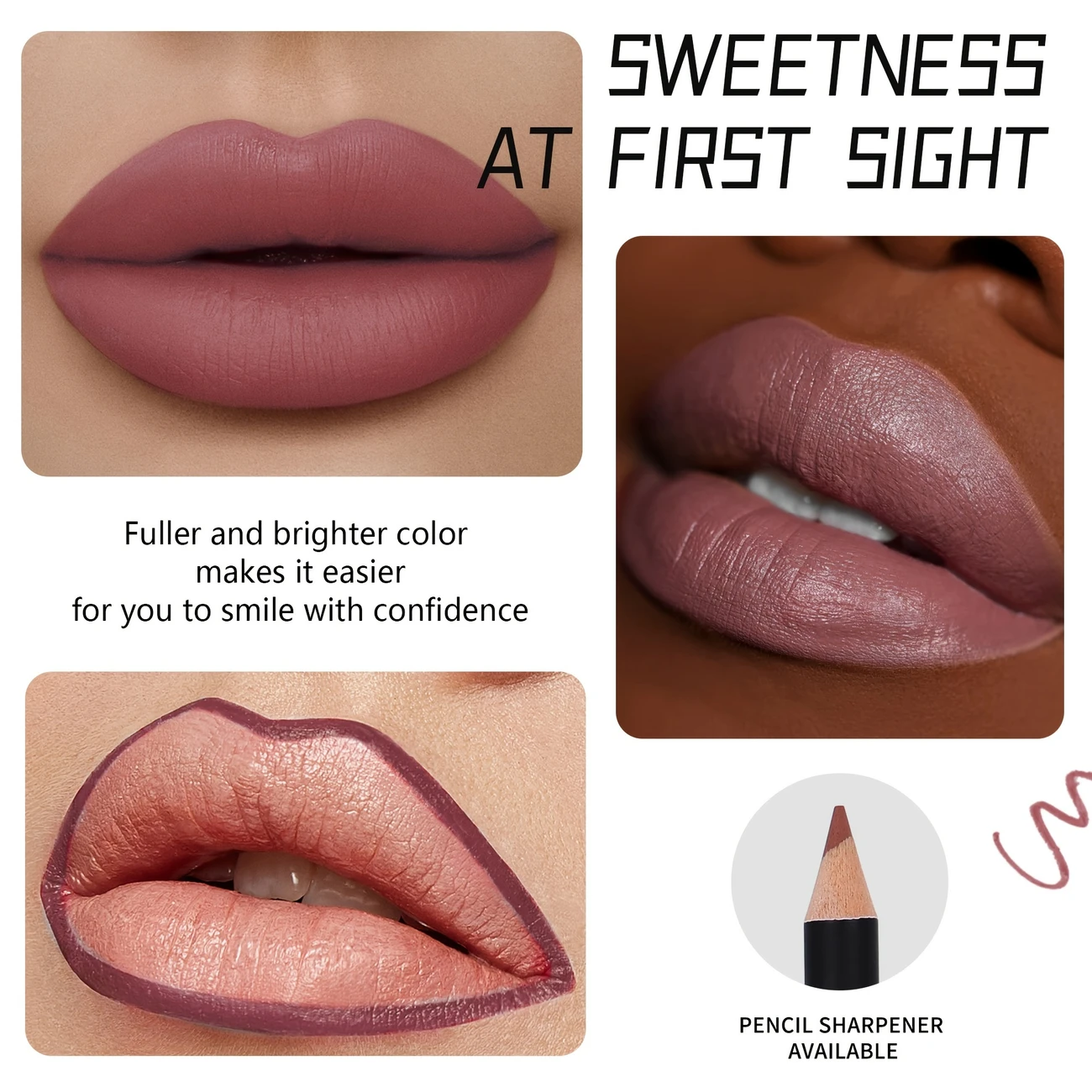Private Label 12colors Smooth Lip Liner Waterproof Long Lasting Vegan Cruelty-free Non Stick Cup Easy to Colored Lipliner Makeup