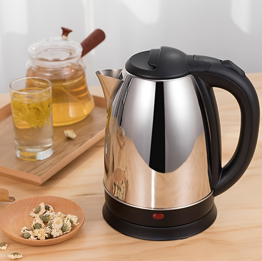 1.8L 304 Stainless Steel Electric Kettle Fast Boil with 1500W Power for Home Kitchen Travel Hotel Office Use Discounted