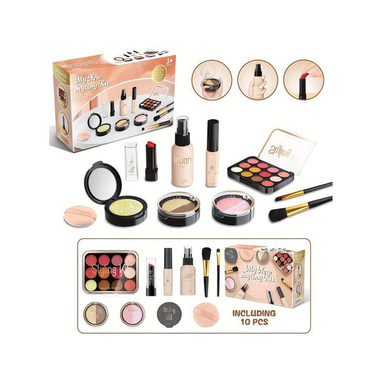 Realistic Brown make-up playset to Get your glam on, perfect gift for your girl