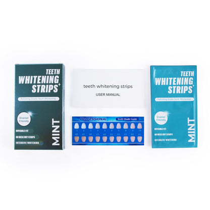 14 Treatment Instant Bright Teeth Whitening Strips - 30 Mins Express Treatment Enamel Safe & Zero Sensitivity