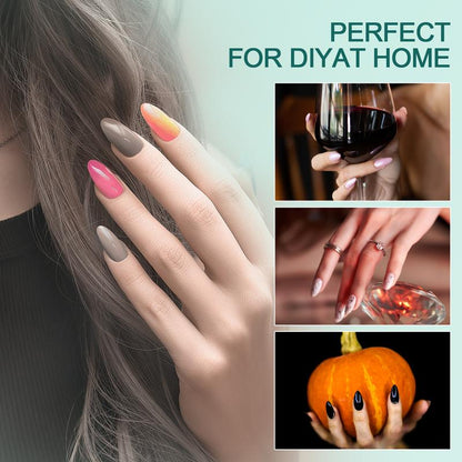 Nailpop 120pcs Gel Soft DIY Artificial Fingernails Long/Medium/Short Capsule Fake Nails Beginner-Friendly Soak off Extensions