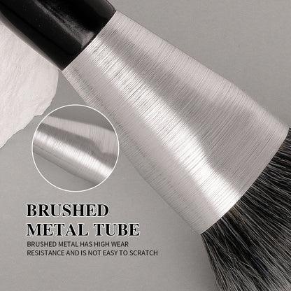 BEILI 10pcs Professional Wholesale Rose Silver Tube Synthetic Hair Vegan Luxury Makeup Brushes Set Contour Blush Brush Set