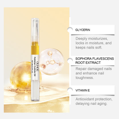 OUHOE Nail Care Solution Set Improves Soft Nails By Moisturizing Cuticle And Repairing Nails