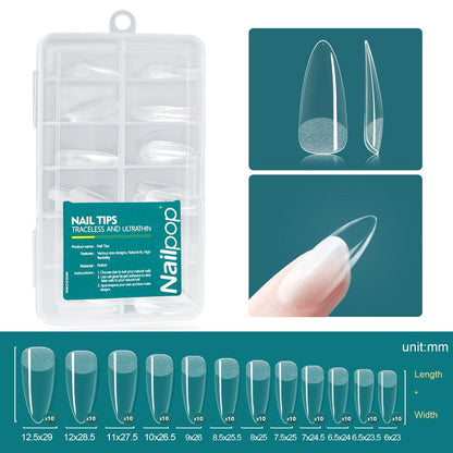 Nailpop 120pcs Gel Soft DIY Artificial Fingernails Long/Medium/Short Capsule Fake Nails Beginner-Friendly Soak off Extensions