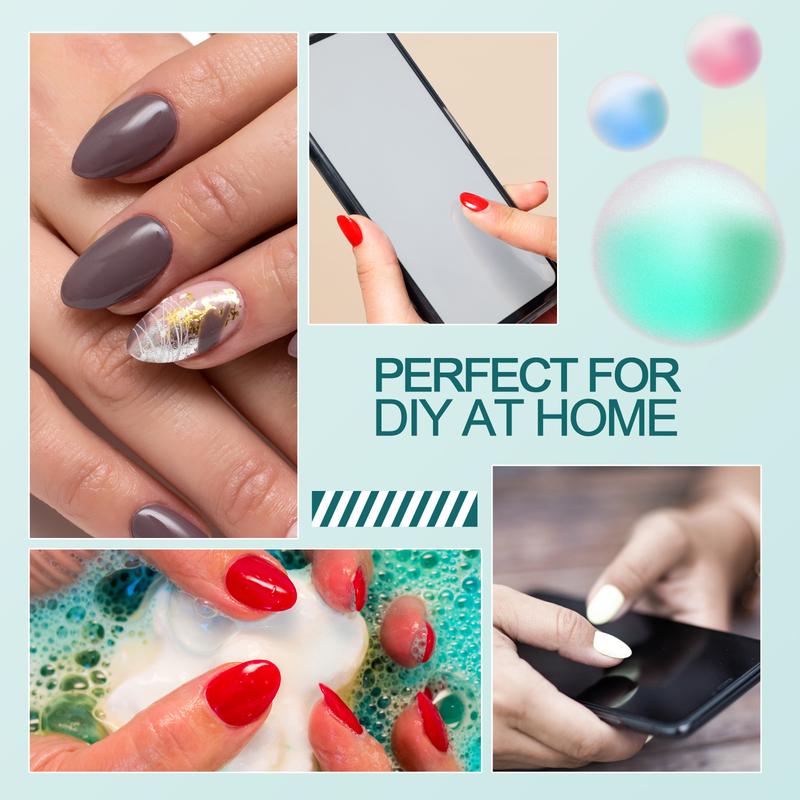 Nailpop 120pcs Gel Soft DIY Artificial Fingernails Long/Medium/Short Capsule Fake Nails Beginner-Friendly Soak off Extensions