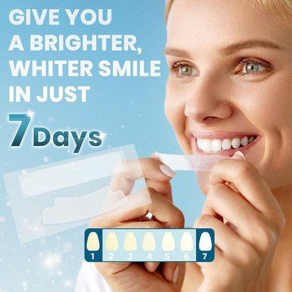 14 Treatment Instant Bright Teeth Whitening Strips - 30 Mins Express Treatment Enamel Safe & Zero Sensitivity