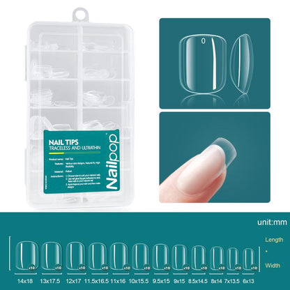Nailpop 120pcs Gel Soft DIY Artificial Fingernails Long/Medium/Short Capsule Fake Nails Beginner-Friendly Soak off Extensions