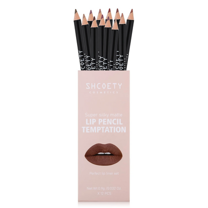 Private Label 12colors Smooth Lip Liner Waterproof Long Lasting Vegan Cruelty-free Non Stick Cup Easy to Colored Lipliner Makeup