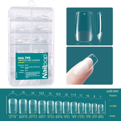 Nailpop 120pcs Gel Soft DIY Artificial Fingernails Long/Medium/Short Capsule Fake Nails Beginner-Friendly Soak off Extensions