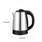 1.8L 304 Stainless Steel Electric Kettle Fast Boil with 1500W Power for Home Kitchen Travel Hotel Office Use Discounted