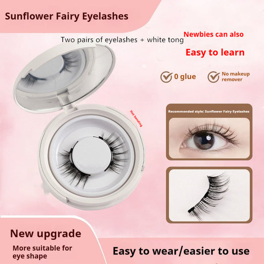 FCJ Little Devil Supernatural Magnet Suit Reusable 3D Mink False Eyelashes Waterproof Soft Style with Natural Fur Material