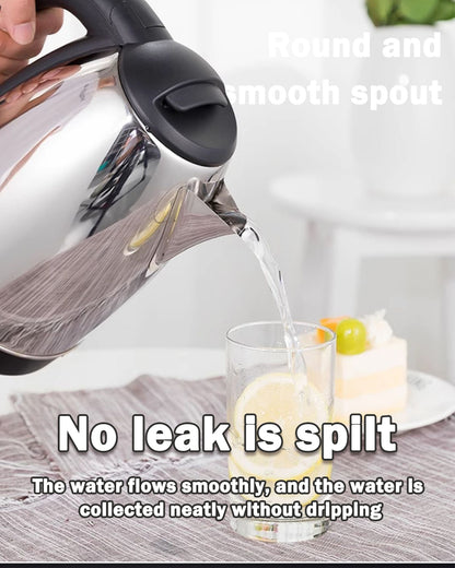 1.8L 304 Stainless Steel Electric Kettle Fast Boil with 1500W Power for Home Kitchen Travel Hotel Office Use Discounted
